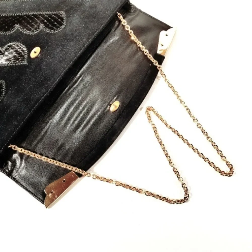 Vintage Original by Caprice Suede & Python Clutch